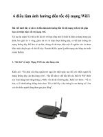 Tài liệu 6 điều làm ảnh hưởng đến tốc độ mạng WiFi pdf