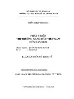 phát triển thị trường xăng dầu việt nam đến năm 2020