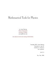 Tài liệu Mathematical Tools for Physics doc