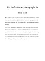 Tài liệu Bài thuốc điều trị chứng ngứa da mùa lạnh pot