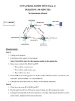 Tài liệu CCNA2 SKILL BASED TEST (Form A) pptx