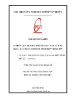 Nghiên cứu về khai phá dữ liệu WEB và ứng dụng xây dựng WEBSITE tích hợp thông tin