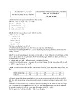 Tài liệu ĐỀ THI CAO HỌC NGOẠI THƯƠNG 2008 MÔN TOÁN KINH TẾ pot