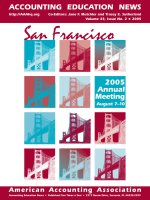 Tài liệu ACCOUNTING EDUCATION NEWS - AMERICAN ACCOUNTING ASSOCIATION pptx