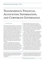 Tài liệu Transparency, Financial Accounting Information, and Corporate Governance ppt
