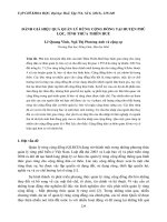 Tài liệu ĐÁNH GIÁ HIỆU QUẢ QUẢN LÝ RỪNG CỘNG ĐỒNG TẠI HUYỆN PHÚ LỘC, TỈNH THỪA THIÊN HUẾ pptx