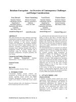 Tài liệu Database Encryption – An Overview of Contemporary Challenges and Design Considerations pdf