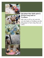 Tài liệu Qui phạm thực hành quản lý tốt hơn trong nuôi cá Tra/Basa potx