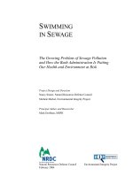 Tài liệu SWIMMING IN SEWAGE: The Growing Problem of Sewage Pollution and How the Bush Administration Is Putting Our Health and Environment at Risk ppt