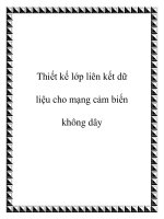 Tài liệu Thiết kế lớp liên kết dữ liệu cho mạng cảm biến không dây pot