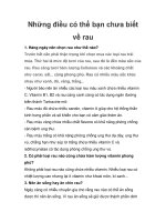 Tài liệu Những điều có thể bạn chưa biết về rau ppt