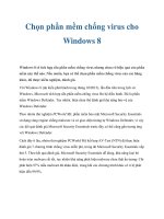 Tài liệu Chọn phần mềm chống virus cho Windows 8 docx
