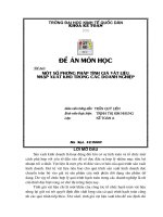 một số phương pháp tính giá vật liệu nhập xuất kho trong các doanh nghiệp