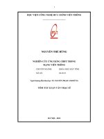 Nghiên cứu ứng dụng CRBT (color ring back tone) trong mạng viễn thông