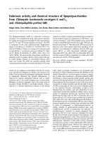 Tài liệu Báo cáo khoa học: Endotoxic activity and chemical structure of lipopolysaccharides from Chlamydia trachomatis serotypes E and L2 and Chlamydophila psittaci 6BC pdf