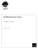 Tài liệu DCMS Business Costs doc