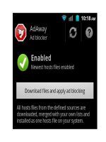 Tài liệu .Chặn quảng cáo trong trình duyệt và ứng dụng Android pdf