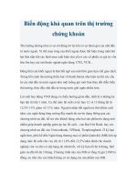 Tài liệu Biến động khả quan trên thị trường chứng khoán docx