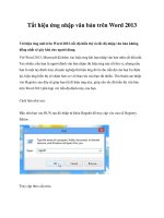 Tài liệu Tắt hiệu ứng nhập văn bản trên Word 2013 pdf