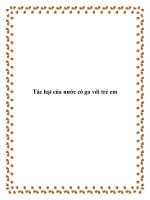 Tài liệu Tác hại của nước có ga với trẻ em docx