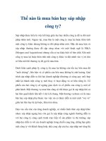 Tài liệu Thế nào là mua bán hay sáp nhập công ty? doc