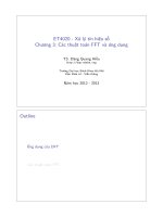 Tài liệu ET4020 - Xử lý tín hiệu số Chương 3: Các thuật toán FFT và ứng dụng doc