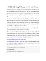 Tài liệu Cài đặt tính năng Web App trên Ubuntu Precise docx