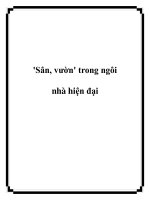 Tài liệu ''''Sân, vườn'''' trong ngôi nhà hiện đại pot