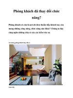 Tài liệu Phòng khách đã thay đổi chức năng? docx