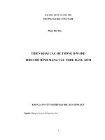 triển khai các hệ thống d-wardtheo mô hình mạng các node hàng xóm