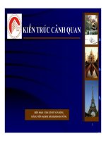 Tài liệu Bài giảng - Kiến trúc cảnh quan docx