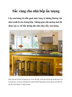 Tài liệu Sắc vàng cho nhà bếp ấn tượng potx