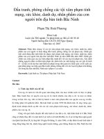 Đấu tranh, phòng chống các tội xâm phạm tính mạng, sức khỏe, danh dự, nhân phẩm của con người trên địa bàn tỉnh bắc ninh (demo)