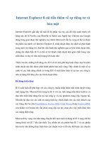 Tài liệu Internet Explorer 8 cải tiến thêm về sự riêng tư và bảo mật pdf