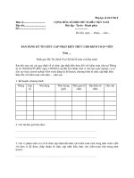 Tài liệu MẪU BẢN ĐĂNG KÝ TỔ CHỨC CẬP NHẬT KIẾN THỨC CHO KIỂM TOÁN VIÊN ppt