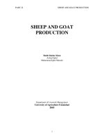 Tài liệu PART- II SHEEP AND GOAT PRODUCTION doc