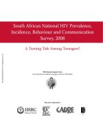Tài liệu South African National HIV Prevalence, Incidence, Behaviour and Communication Survey, 2008 docx