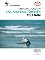 sinh kế bền vững cho các khu bảo tồn biển việt nam