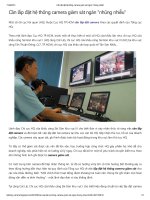 Tài liệu Cần lắp đặt hệ thống camera giám sát ngăn 