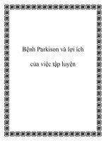 Tài liệu Bệnh Parkison và lợi ích của việc tập luyện ppt