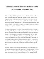 Tài liệu SINH CON RỒI MỚI SINH CHA SINH CHÁU GIỮ NHÀ RỒI MỚI SINH ÔNG docx
