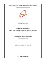 Quản trị nhân lực tại công ty viễn thông quốc tế (VTI)