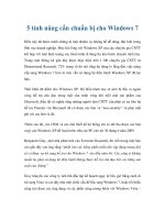 Tài liệu 5 tính năng cần chuẩn bị cho Windows 7 doc