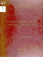 hoạt động kinh doanh hàng miễn thuế ở việt nam thực trạng và giải pháp