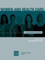 Tài liệu WOMEN AND HEALTH CARE: A NATIONAL PROFILE ppt