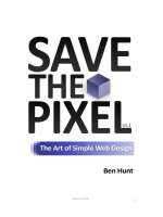 Tài liệu SAVE THE PIXEL THE ART OF SIMPLE WEB DESIGN doc