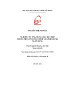 Nghiên cứu ứng dụng luật kết hợp trong phân tích tài chính và kinh doanh ngân hàng