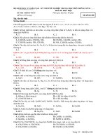 Tài liệu Đề Thi Tốt Nghiệp Hóa 2013 - Phần 1 - Đề 19 pdf