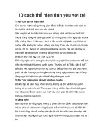 Tài liệu 10 cách thể hiện tình yêu với trẻ doc