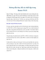 Tài liệu Hướng dẫn thay đổi các thiết lập trong Router Wi-Fi doc